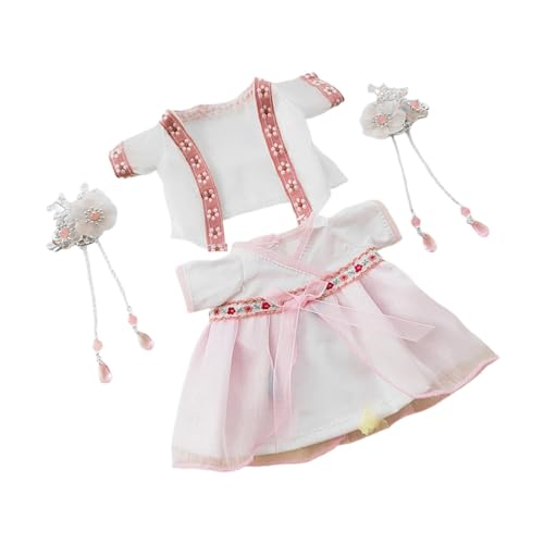 Oshhni Exquisites Puppenensemble, Traditionelle Chinesische Mode für 7,8 Zoll Puppen, ROSA von Oshhni