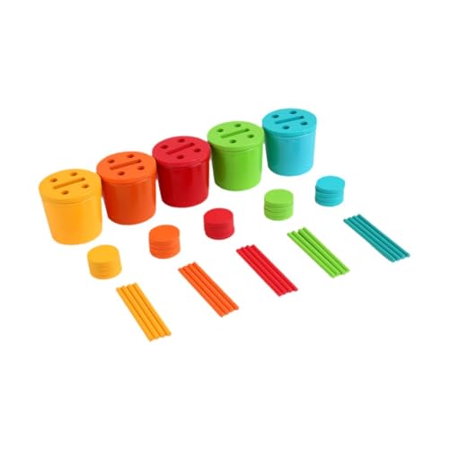 Oshhni Farbsortierspielzeug Feinmotorische Fähigkeiten für 3+ Haltbarkeit Reisegeschenke sensorisches Spielzeug passender Spiel für Externe Freunde von Oshhni