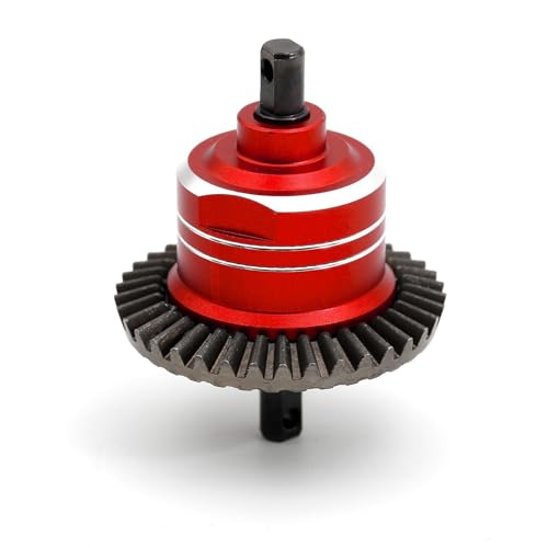 Oshhni Fernbedienung Modell Fahrzeug Differential Getriebe Komplette Kit fürfür 1:10 Crawler DIY Zubehör, Rot von Oshhni