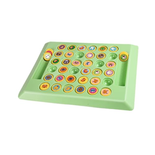 Oshhni Flip Chess Memory Matching Game Interaktives Desktop-Spielzeug Familienspiel Schachbrettspiel für Kleinkinder Kindergarten, Tier von Oshhni