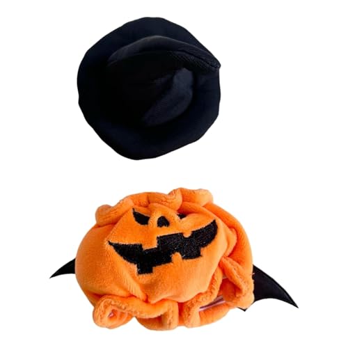 Oshhni Gefüllte Puppenkleidung, verkleiden Sie Ihre eigenen Puppen, Halloween-Kostüm für 17 cm, 15 cm, Schwarzer Hut von Oshhni