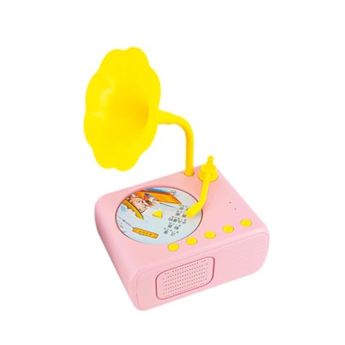 Oshhni Grammophon für Kinder, Trendige Geschichten, Musik-Player, Früherziehung, Aufnahme, für Jungen und Mädchen im Alter von 3–6 Jahren, Geschenk , Rosa von Oshhni