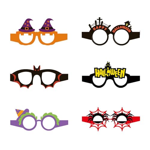 Oshhni Halloween-Brille, originelle Brille, lustig, leicht zu tragen, Foto-Requisiten für Kinder und Erwachsene, Cosplay-Dekoration, Zubehör, Partygeschenk von Oshhni