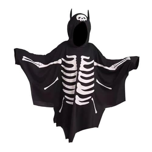 Oshhni Halloween Fledermaus Kostüm Kinder Kapuzen Tier Kostüme für Nachtclub Halloween, 120 cm von Oshhni