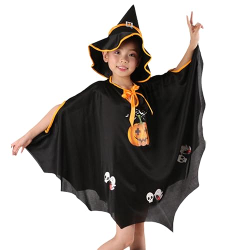 Oshhni Halloween-Kostüm für Kinder, Fledermausflügel, für Festivals, Rollenspiele, Foto-Requisiten, Schwarz von Oshhni