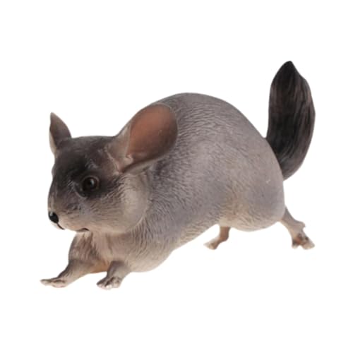 Oshhni Handgefertigte Tierfigur, Detailreiche Actionfigur für Feiern, Sammlerstück für Die Wohnung, Chinchilla von Oshhni