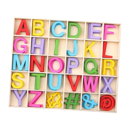 Oshhni Hölzerne Alphabet Karten für Kinder, Lernspielzeug, Alphabet Karten für Die Früherziehung von Oshhni