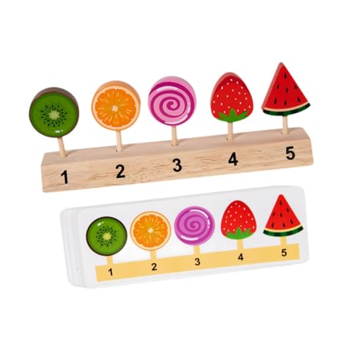 Oshhni Holz-Eiscreme-Spielzeug, Küche, Lebensmittelzubehör, Rollenspiel, realistisches Essensspielzeug-Set für Kinder, B von Oshhni