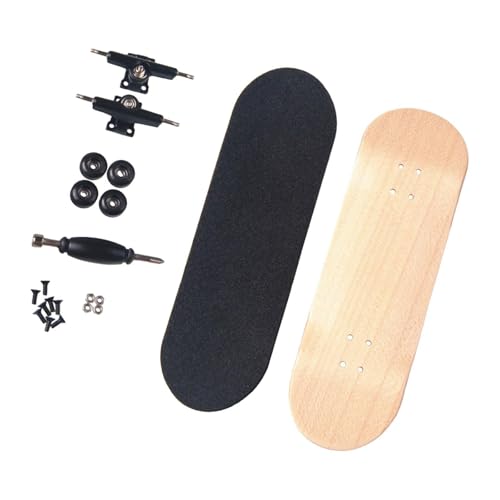 Oshhni Holz Fingerplatten Fingerplatine Sammler Neuheit kleine Party bevorzugt Bildungsspielzeug Finger Skateboard für Teenager Männer Frauen, Holz von Oshhni