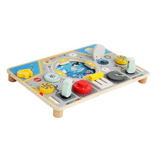 Oshhni Holz Spielzeug Toy Toy Board, Reisespielzeug, interaktive simulierte Play Fahrzeug, sensorisches Spielzeug für Geschenke Auto von Oshhni