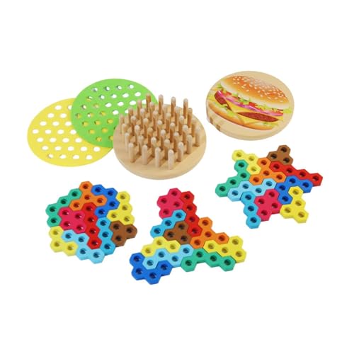 Oshhni Holzpuzzle Spielzeug Handarbeit DIY 3D Puzzle Montessori Puzzles für Kinder von Oshhni