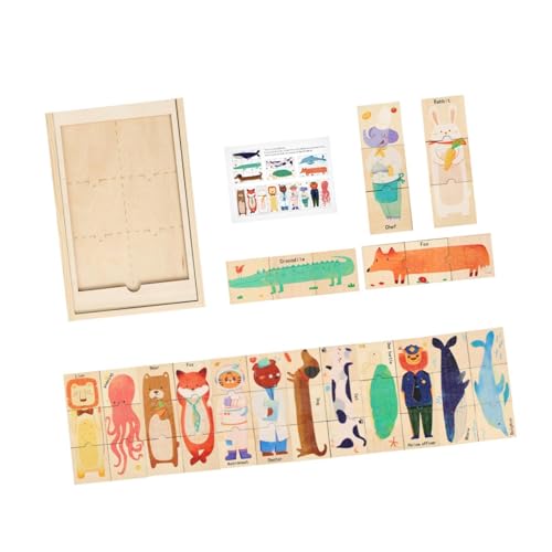 Oshhni Holzpuzzles für Kinder, Geschenk, Tierpuzzles für Kleinkinder Ab 3 Jahren, Oshhni Holzpuzzles für Kinder, Geschenk, Tierpuzzles für Kleinkinder Ab 3 Jahren, von Oshhni