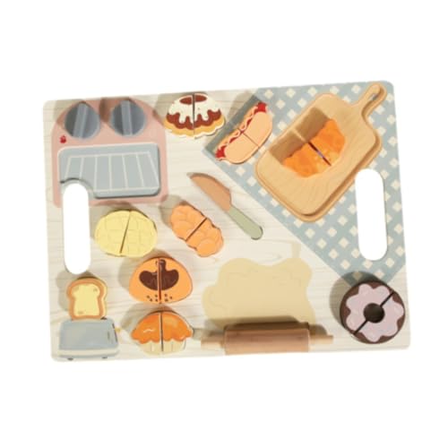 Oshhni Holzspielzeug-Lebensmittel-Backset, Küchenzubehör, Spielset, Rollenspiel-Lebensmittelspielzeug für Jungen und Mädchen, Brot Oshhni Holzspielzeug-Lebensmittel-Backset, Küchenzubehör, Spielset, Rollenspiel-Lebensmittelspielzeug für Jungen und Mädchen, Brot von Oshhni