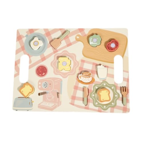 Oshhni Holzspielzeug-Lebensmittel-Backset, Küchenzubehör, Spielset, Rollenspiel-Lebensmittelspielzeug für Jungen und Mädchen, Frühstück Oshhni Holzspielzeug-Lebensmittel-Backset, Küchenzubehör, Spielset, Rollenspiel-Lebensmittelspielzeug für Jungen und Mädchen, Frühstück von Oshhni