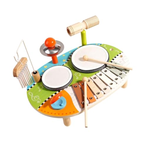 Oshhni Holzxylophon-Spielzeug, Holz-Schlagzeug, Hand-Augen-Koordination, Entwicklungsspielzeug, Kinder-Schlagzeug, Musikspielzeug für Jungen und Mädchen von Oshhni