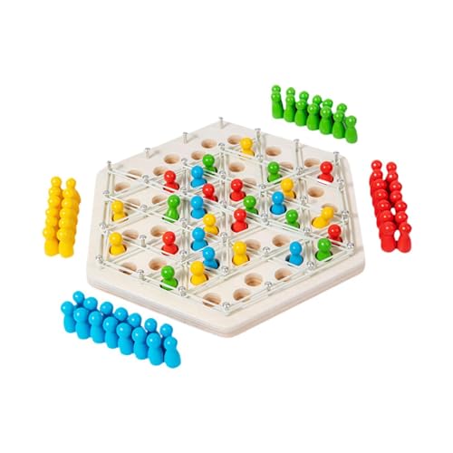 Oshhni Kettendreieck-Schachspiel, Brettspiel, Montessori-Spielzeug, Gehirnspiel, Kettenschach-Puzzlespiel für Party, Mädchen, Jungen, Erwachsene von Oshhni