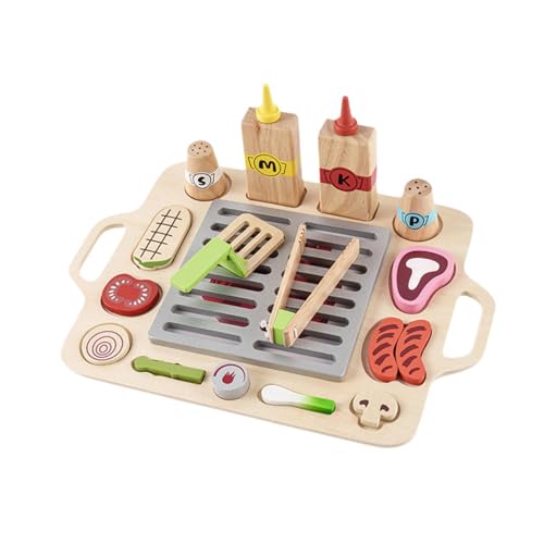 Oshhni Kinder Grillspielzeug, Spielküchen Set für Kleinkinder Im Alter von 3 4 5 6 7 Jahren von Oshhni