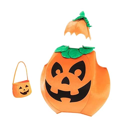 Oshhni Kinder Halloween Kürbis Kostüm Cosplay Kinderkostüm für Halloween, Höhe120cm bis 130cm von Oshhni