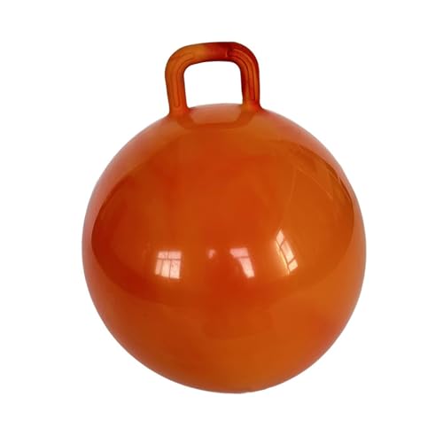 Oshhni Kinder Hüpfball mit Griff für Aktiven Im Freien, 55 cm Durchmesser, Orange von Oshhni