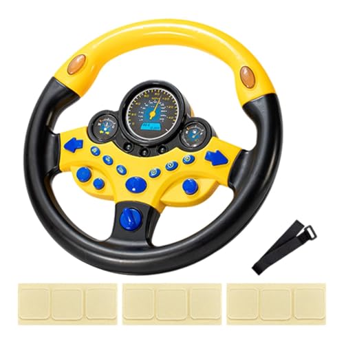 Oshhni Kinder Lenkrad Spielzeug Kinder Fahrer Auto Spiel Sound Spielzeug Simulierte Fahren Controller, Gelb Oshhni Kinder Lenkrad Spielzeug Kinder Fahrer Auto Spiel Sound Spielzeug Simulierte Fahren Controller, Gelb von Oshhni