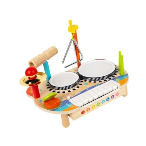 Oshhni Kinder-Schlagzeug-Set, Percussion, multifunktionales Baby-Musikspielzeug, Instrument für Jungen und Mädchen im Alter von 3 4 5 6 Jahren von Oshhni