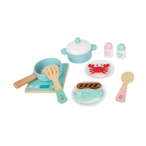 Oshhni Kinder Spielen Küche Spielzeug Zubehör Kleinkinder tun so, als ob Kochen Spielzeug Lerngeschenk Vorschulkinder Rollenspielküche Spielset von Oshhni