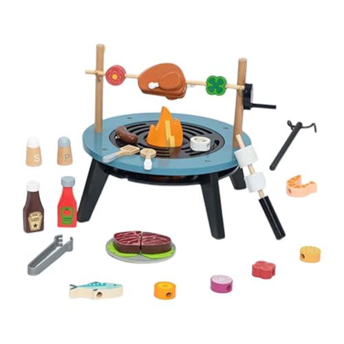 Oshhni Kinder Spielzeug Barbecue Küche Kochspielset, Grillspielzeug, Rollenspiel-Küchenspielzeug-Set für Kinder von Oshhni