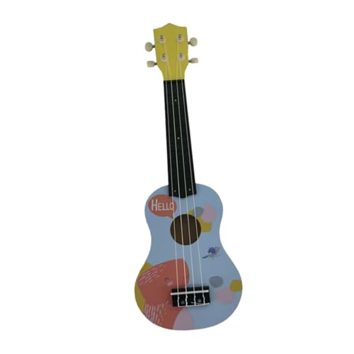 Oshhni Kinder-Ukulele, Gitarrenspielzeug, 4 Saiten, klassisches Lernspielzeug, Musikinstrument, Montessori-Musikspielzeug für Kinder, Jungen und Mädchen , Blau von Oshhni