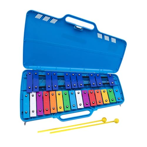 Oshhni Kinder Xylophon Instrument Bildungsspielzeug Hand Percussion Bildungsmusik Spielzeug Kinder Musikinstrument für Vorschule, Blau von Oshhni