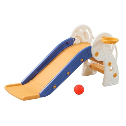 Oshhni Kinderrutsche, Babyrutsche, Motorikspielzeug, Spielplatzspielzeug, Kinderrutsche, Kinderunterhaltung für Vorschulkinder, Heimkinder, Kinder, Orange mit Rahmen von Oshhni