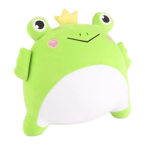 Oshhni Krone Frosch Puppe Plüsch Puppe dekorative kuschelige Plüsch Puppe Spielzeug Stofftier Spielzeug von Oshhni