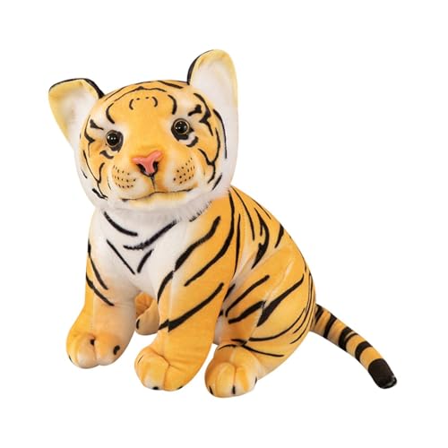 Oshhni Lifelike Tiger ausgestopftes Tier, 50 cm, Cartoon, Plüsch Puppe weich sitzend Tiger Stofftier Tiger Plüsch für Kinder Geburtstagsgeschenk von Oshhni