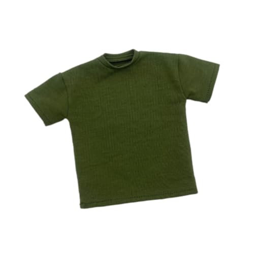 Oshhni Männliches T-Shirt im Maßstab 1:6, Miniatur-Kleidung, Stoff, praktische praktische Figuren, Kostüm, Kostümzubehör für 30,5 cm große Figuren von Oshhni