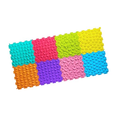 Oshhni Massage sensorische Puzzle Matte Sensory Mat Kids Baby Game Füße Mat Kinder Spielen Matte für Kinder Innenräume Erwachsene, 8 Stück von Oshhni