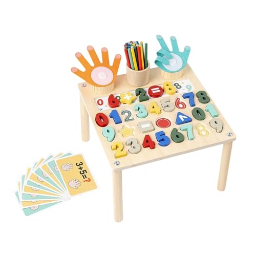 Oshhni Mathematik-Lernspielzeug, Aktivitätstisch, sensorisches Spielzeug, Fingerzählen für, Mädchen, Jungen, Nummerntafel Oshhni Mathematik-Lernspielzeug, Aktivitätstisch, sensorisches Spielzeug, Fingerzählen für, Mädchen, Jungen, Nummerntafel von Oshhni