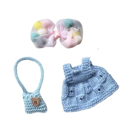 Oshhni Mini-Puppenkleidung, Puppen-Outfit, Zubehör, Kostüme, Geschenk, zum Anziehen, niedliche Puppenkleidung, Anzug, Puppenkleidung für 17 cm große, Style B von Oshhni