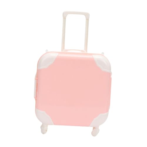 Oshhni Mini-Puppenkoffer, Puppen-Reisekoffer, zu öffnende Gepäckaufbewahrungsbox, Reisegepäck zum Spielen, Rosa Oshhni Mini-Puppenkoffer, Puppen-Reisekoffer, zu öffnende Gepäckaufbewahrungsbox, Reisegepäck zum Spielen, Rosa von Oshhni