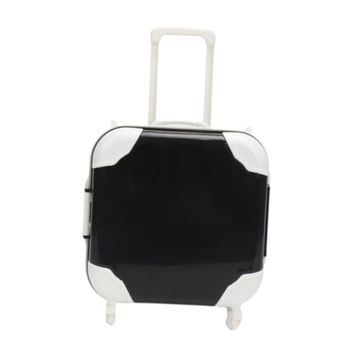 Oshhni Mini-Puppenkoffer, Puppen-Reisekoffer, zu öffnende Gepäckaufbewahrungsbox, Reisegepäck zum Spielen, Schwarz Oshhni Mini-Puppenkoffer, Puppen-Reisekoffer, zu öffnende Gepäckaufbewahrungsbox, Reisegepäck zum Spielen, Schwarz von Oshhni