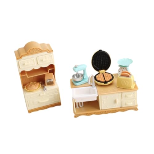 Oshhni Miniatur-Küchenspielset, realistisches Frühstücksspielzeug, fantasievolles Montessori-Küchenzubehör für Kleinkinder, von Oshhni