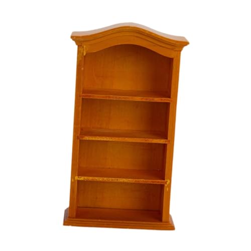Oshhni Miniatur-Puppenhaus-Bücherregal, stabil, 4 Etagen, Puppenhaus-Dekor für Miniatur-Landschaft, Vier Etagen, Bücherregal, Spielzeug, Mini, Gelb Oshhni Miniatur-Puppenhaus-Bücherregal, stabil, 4 Etagen, Puppenhaus-Dekor für Miniatur-Landschaft, Vier Etagen, Bücherregal, Spielzeug, Mini, Gelb von Oshhni