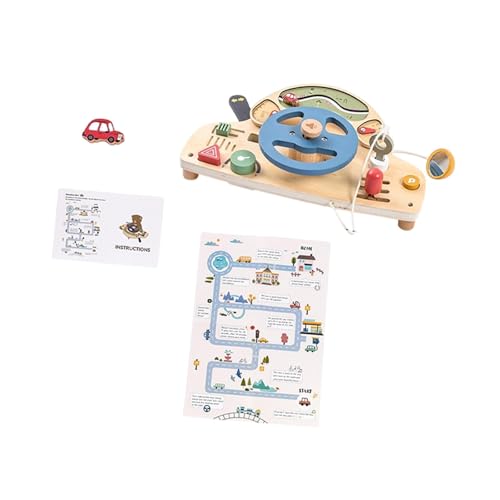 Oshhni Montessori Busy Board, Lenkrad, Busy Game, Hand-Auge-Koordination, sensorisches Spielzeug, pädagogisch wertvoll, für Jungen und Mädchen, von Oshhni