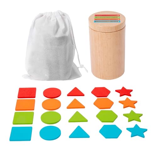 Oshhni Montessori-Stäbchen-Spielzeug, Feinmotorik- und sensorisches Lernspielzeug, Farbabstimmungs- und Sortierspielzeug für Kinder von 1–3 Jahren, Set B von Oshhni