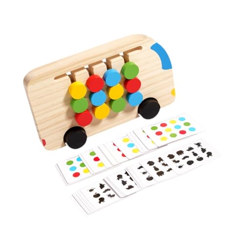 Oshhni Montessori Vorschul-Lernspielzeug Brettspiel Puzzle Interaktives Spielzeug Schiebepuzzle Farbtafel Form Farbsortierung Alter 3 4 5 von Oshhni