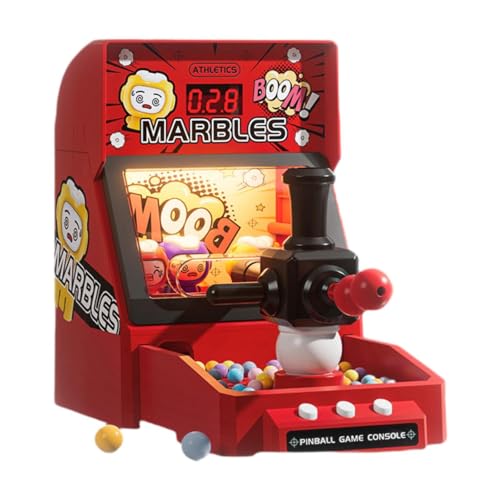 Oshhni Murmelspielautomat, Murmelspiele, Eltern-Kind-Interaktion, Geburtstagsgeschenk, Gehirntraining, Flipperautomat für ab 4 Jahren, Rot Oshhni Murmelspielautomat, Murmelspiele, Eltern-Kind-Interaktion, Geburtstagsgeschenk, Gehirntraining, Flipperautomat für ab 4 Jahren, Rot von Oshhni