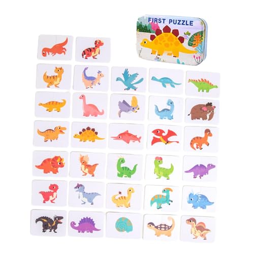 Oshhni Passendes Puzzlespiel, passende Karten mit Aufbewahrungsbox aus Metall, Mehrzweck-Lernspielzeug für Vorschulkinder, tragbares Lernspielzeug für, Dinosaurier Puzzle Oshhni Passendes Puzzlespiel, passende Karten mit Aufbewahrungsbox aus Metall, Mehrzweck-Lernspielzeug für Vorschulkinder, tragbares Lernspielzeug für, Dinosaurier Puzzle von Oshhni