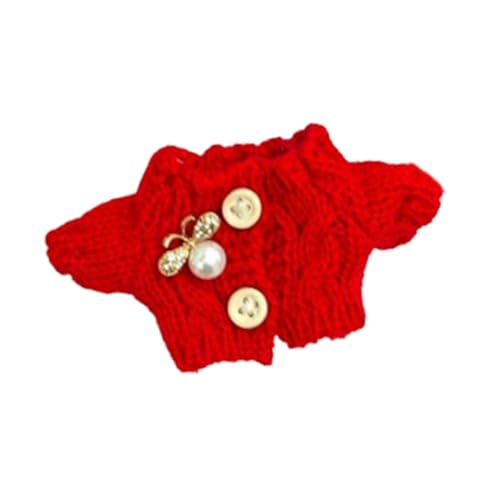 Oshhni PlüschPuppenpullover zum Auffüllen von für Kinder, FotoRequisiten, Puppenkleidungskostüme für 17 cm, Perlen von Oshhni