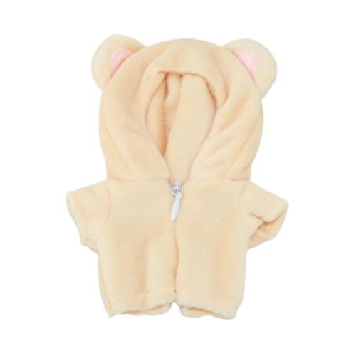 Oshhni Plüschfigur Bär Outfit Bodysuit Machen Sie Ihren eigenen Puppen Spielanzug für 6,69 Zoll Puppe von Oshhni