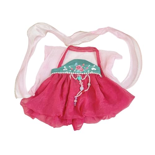 Oshhni Plüschpuppenkleidung für 38cm Puppenkleidung Kostüme Kuscheltiere Kleidung Stilvoll, Rot von Oshhni