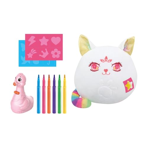 Oshhni Plüschspielzeug DIY Doll Malmalerei Kritzeleien Malerei Kits Stofftiere für Kinder Kinder Erwachsene Party Lieferungen Neujahr, Fuchs von Oshhni