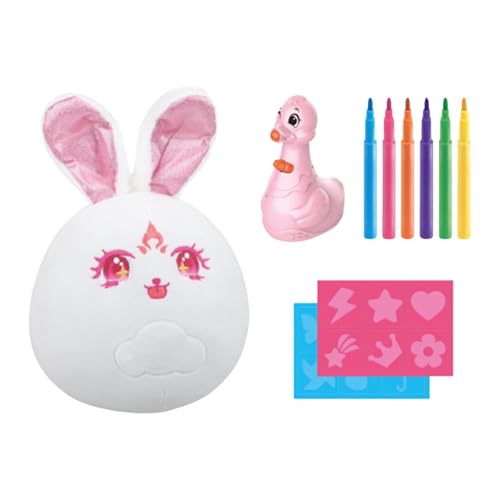 Oshhni Plüschspielzeug DIY Doll Malmalerei Kritzeleien Malerei Kits Stofftiere für Kinder Kinder Erwachsene Party Lieferungen Neujahr, Kaninchen von Oshhni